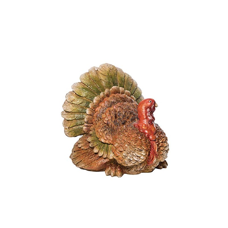 C&F Home Thanksgiving Turkey Decorative Centerpiece Figurine Fall Harvest Fireplace