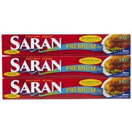 Saran Premium Plastic Wrap - 100 ft - 3 pk