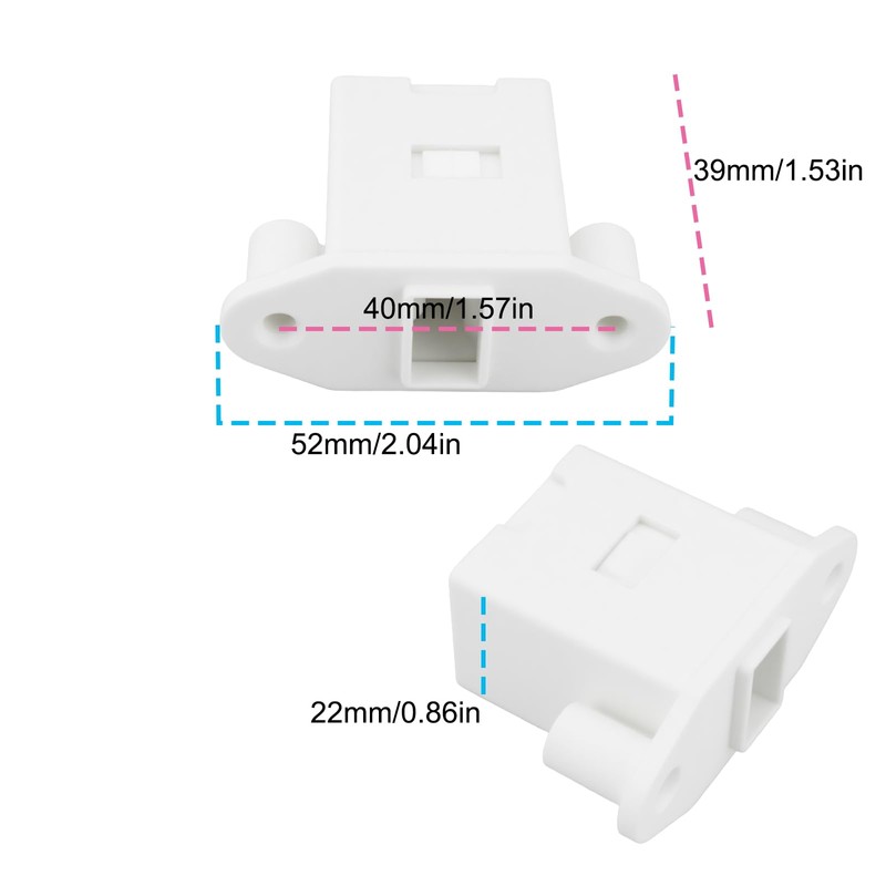 Briny River 2pcs Washer Drawer Latch 137006200 1483112 AP4368805 PS2349356
