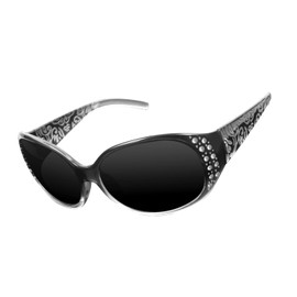 LVIOE Groß Sonnenbrille Damen Polarisiert Schwarz, Klassisch Vintage Sonnenbrille Große gläser mit UV400 Schutz