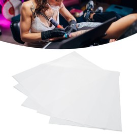 50pcs Transparent Tattoo Transfer Paper, Tattoo Stencil Transfer Paper, Clear Pattern Thermal Tattoo Transfer Film Paper