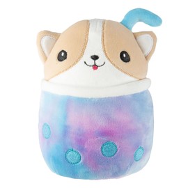 VFM - Corgi Soft Toy Animal Plush Doggy Cuddly Soft Plushie Stuffed Toy Plush Toy Cute Stuffed Plushie, Gifts for Birthday, Valentine's Day Chirstmas - 18cm Multi-Coloured