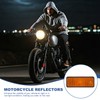 PATIKIL Rectangle Rear Reflectors, 2 Pcs Safety Reflective Warning Reflector
