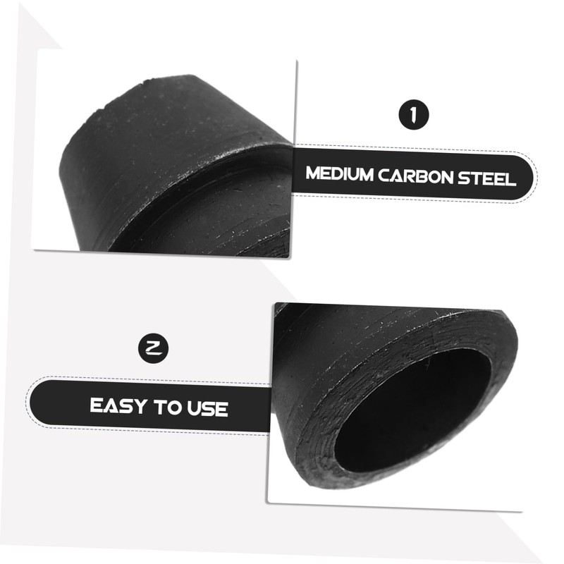 Gatuida 4pcs Reinforced Round Steel Axe Wedges for Carpentry Polished