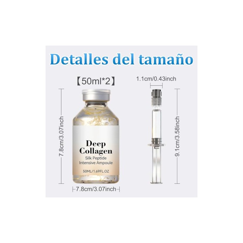 2pcs Deep Collagen Anti-Wrinkle Cream In Serum，Colágeno profundo en sérum