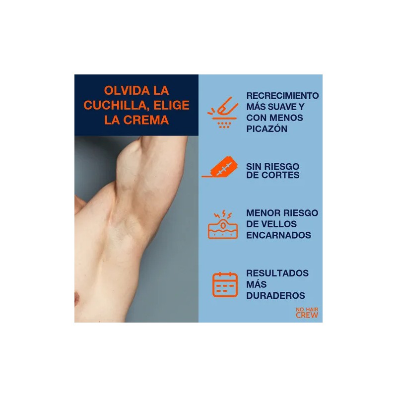 No Hair Crew intimate crema depilatoria íntima para hombre 100ml