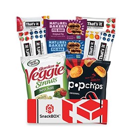 Vegan Care Package (10 COUNT) By Snack BOX Great for 4th of July, Snacks, College, Dorms, Finals, Birthday, Back to School, Snack box, Food, Teens, Gift Basket, Adults, Variety Pack, Get well, Pregnant, Healthy, Sampler, Office