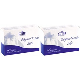 CMD Mineral Soap with Rügener Chalk Pack of 2 (Vegan, Natural Cosmetics)