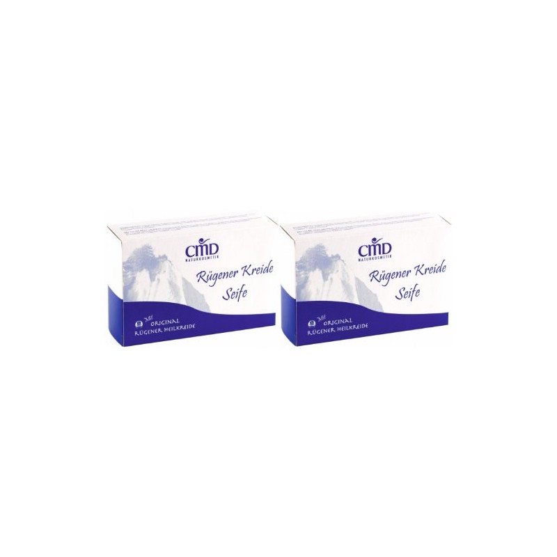CMD Mineral Soap with Rügener Chalk Pack of 2 (Vegan,