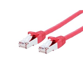 Networx® RJ45 Cat 8 Ethernet Patch Cable 25 Foot Red Booted S/FTP for PC, TV, Tablet, Gaming, Routers, and Printers, High Speed 40Gbps, Gold Plated, Indoor/Outdoor Use