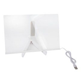 Acrylic Memo Table Lamp, Acrylic LED Night Light, Writing Board with 7 Colours, Pen, 40 × 30 cm, LED Drawing Memo Message Board Christmas Message Board Gifts, Christmas Desk