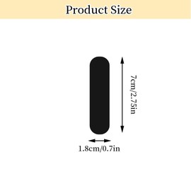 Pack of 10 Motorcycle Helmet Reflector Stickers, 7 x 1.8 cm Reflector Stickers, Strong Adhesion and High Visibility at Night, Reflective Stickers, Suitable for Bicycles, Scooters and Push