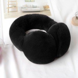 YJZQ Ear Muffs Women Girls Fluffy Faux Furry Earmuffs Thermal Ear Warmer Protection Skiing Running Full Ears Covers Protector Adjustable Xmas Gift