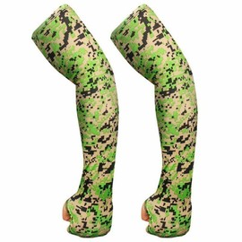 3 Pairs Cooling Arm Sleeves Cover UV Sun Protection Outdoor Sports For Men Women Camouflage Unisex - color: Green-Digital