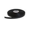 DXEUD Solid Grosgrain Ribbon 25 Yard Each Roll 100% Polyester Woven Edge (1/4", Black)