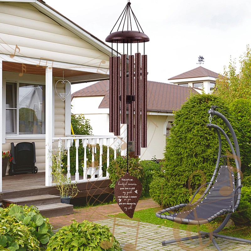 Memorial Wind Chimes for Outside, Sympathy Gift for Loss of
