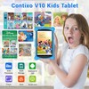 Contixo Kids Learning Tablet and Kids Headphone Bundle - V10