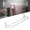 Double Rod Towel Rack Space Aluminum Rustproof Double Towel Bar