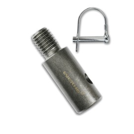 WERHE M14 Earth Auger Adapter with Quick Wing Bolt - Heavy Duty Hardened Steel Agitator Adapter for Floor Drills, Augers and Concrete Stirrers