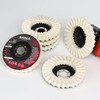 SHALL 6-Pack Felt Flap Disc Abrasives 4-1/2" x 7/8" Arbor,