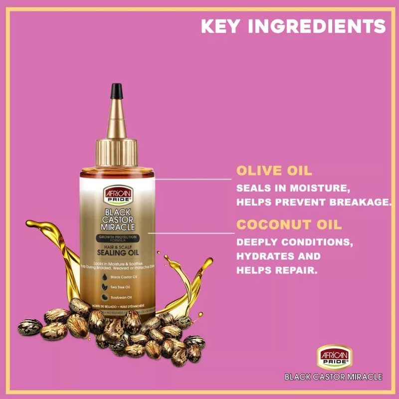African Pride Black Aceite Sellado Para Cabello Y Cuero -