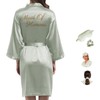 Y WJing Yi Jia Women Silk Bridesmaid Robes Ladies Satin