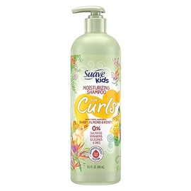 Suave Kids Naturals Curl Shampoo, Moisturizing Shampoo for Kids Curls, Sweet Almond & Honey, Dermatologist Tested, Tear-Free, 16.5 oz
