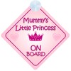 Princess on Board Car Sign - Mummy's Little Princess Design