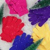 Motique Accessories Black Kids Gloves Magic Knit Gloves for Girls/Boys