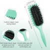 Hair Styling Set, 4-Piece Professional Brush and Comb Kit, Mint
