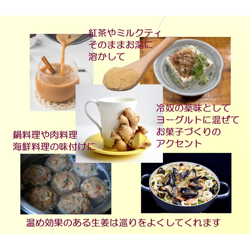 九州産 まるごと しょうがパウダー 粉末 生姜 生姜粉 乾燥 ショウガ ジンジャー 60g