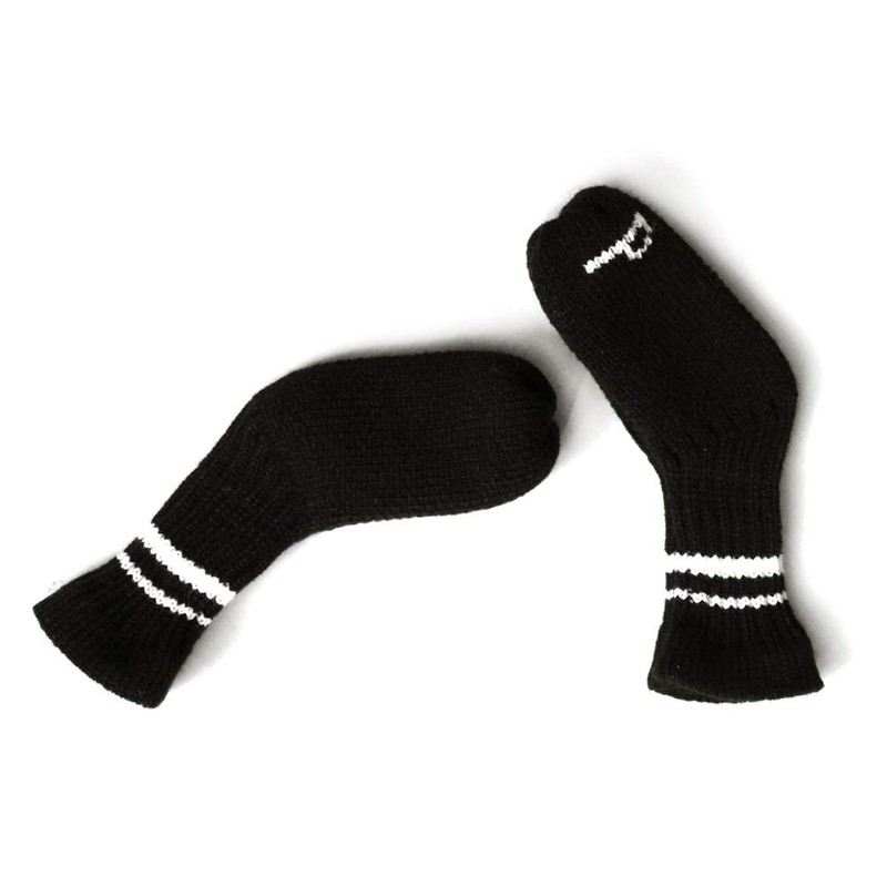 10 Pcs Black Golf Iron Covers Cuteness Knitted Socks Shape