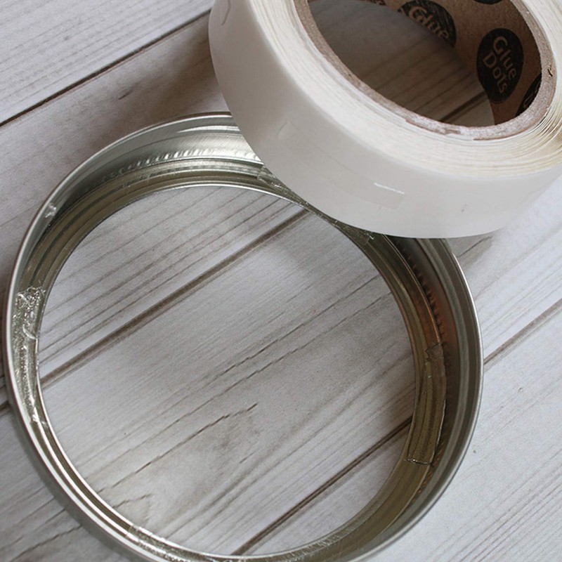 Glue Dots Double Sided Adhesive Permanent Glue Lines, 1'', Clear,