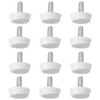 Antrader 12 Pcs M6×15mm Furniture Lvelers,M6 Thread Adjustable Levelers Screw