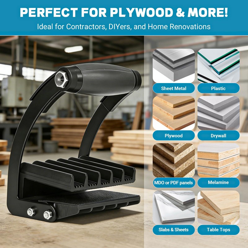 Panel Carrier, Plywood Lifting Tool and Drywall Carrying Tool, Single