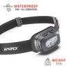 AMPEX Head Lamp - Comfortable, Waterproof Headlamp Rechargeable with Bright