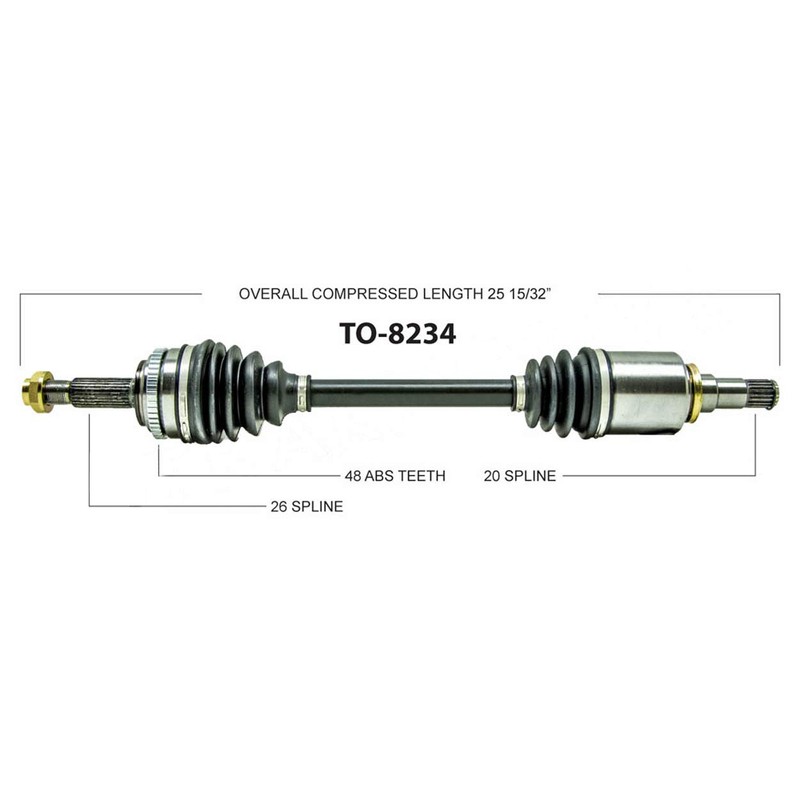 TrakMotive TO-8234 CV Axle