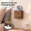 Wislist Remote Holder Hole-Free, Self-Adhesive Storage Wooden Box Small
