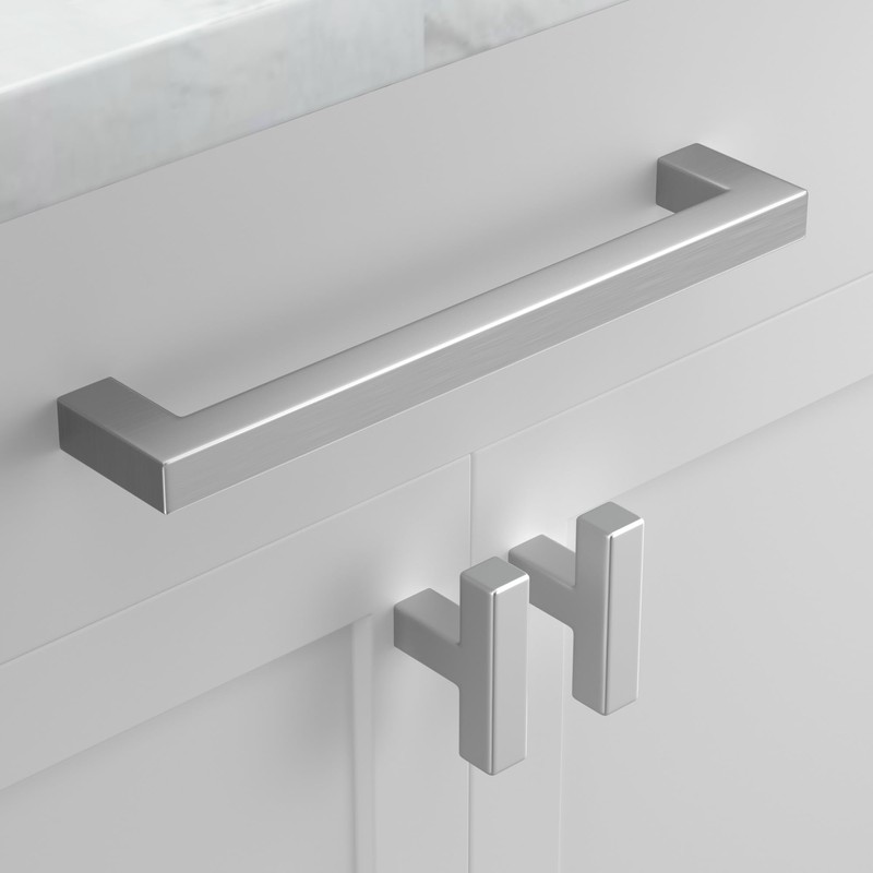 LONTAN 10 Pack Cupboard Door Handles 128mm Kitchen Door Handles