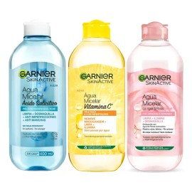 Pack Garnier 3 Agua Micelar: Rosas, Vita C, A Salicílico