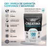 Oby Creatina Monohidratada Micronizada 500g Pura En Polvo Sin Sabor