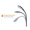 Bostitch Office Gooseneck LED Floor Lamp, Flexible Silicone Design, 72"
