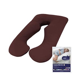 Woolcomfort Australian Made Pregnancy/Maternity/Nursing Pillow Pillowcase (Burgundy Pillowcase ONLY)