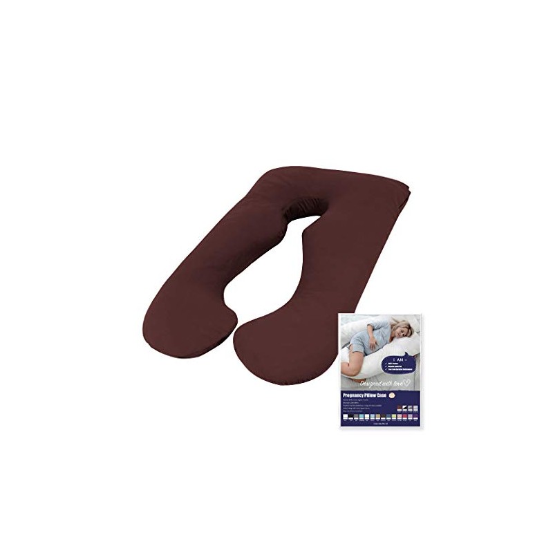 Woolcomfort Australian Made Pregnancy/Maternity/Nursing Pillow Pillowcase (Burgundy Pillowcase ONLY)