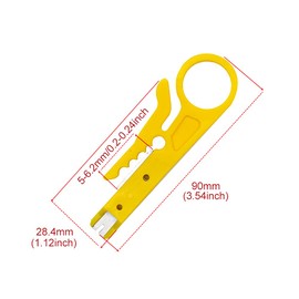Faderr Pack of 5 Mini Wire Stripper Mini Wire Stripper for Cable Portable Wire Stripper Cable Stripping Tools with a Diameter of 5 to 6.2 mm