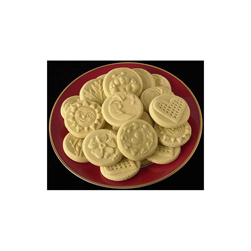 JBK Pottery Terra Cotta Cookie Stamps (Santa)
