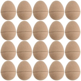 20 huevos de Pascua de papel maché, huevos papel maché rellenables y decorables para manualidades, adornos Pascua y recuerdos fiesta (3 x 2, 2 pulgadas)