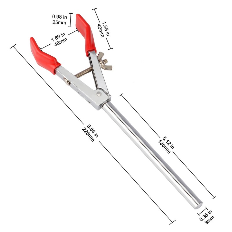 stonylab 2 Prong Lab Clamp, Sturdy 2 Prong Single Adjust