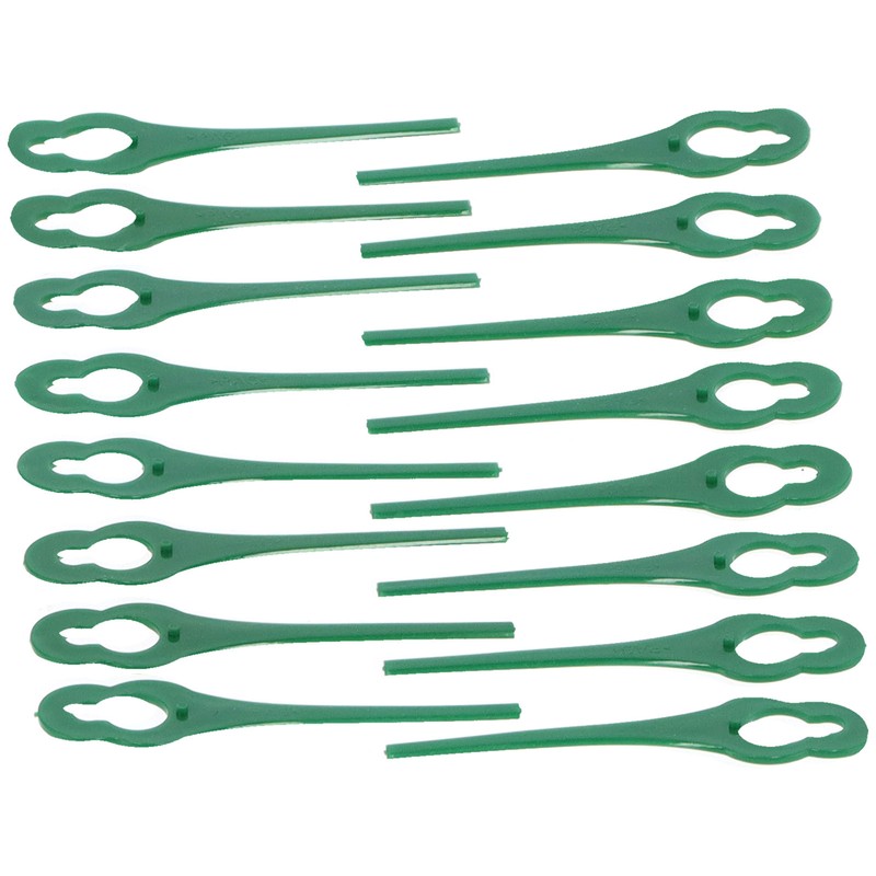 100pcs Plastic Grass Trimmer Blades Lawn Mower Replacement Cutting Blades