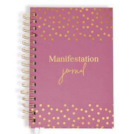 Manifestation Journal for Women and Men: Positivity, Self-Love, and Affirmations | Guided Journal to Manifest Your Dream Life | Manifesting Planner, Self-Care, and Gratitude Journal (Pink)